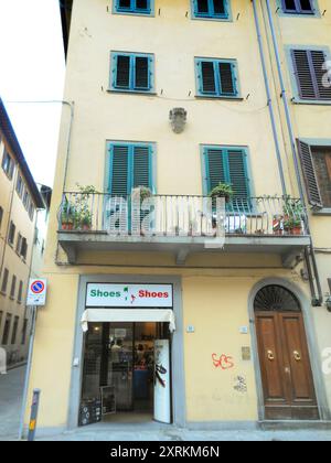 Konzeptaufnahme der Straßen von Florenz Stockfoto