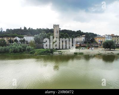 Konzeptaufnahme der Straßen von Florenz Stockfoto