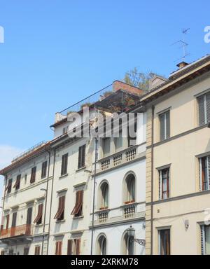 Konzeptaufnahme der Straßen von Florenz Stockfoto