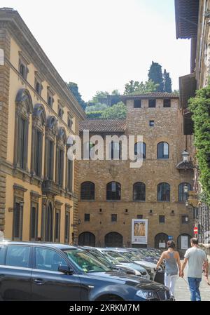 Konzeptaufnahme der Straßen von Florenz Stockfoto