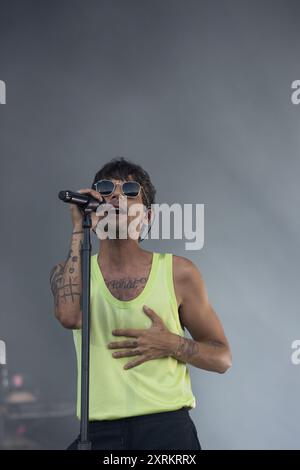 Budapest, Ungarn, 7. August 2024, Louis Tomlinson tritt beim Sziget Festival 2024 auf, Budapest, Ungarn. Quelle: Colin Darbyshire/Alamy Live News Stockfoto