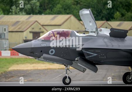 RAF F-35B Lightning II, Rollendemo/Flugschau auf der Royal International Air Tattoo 2024 Stockfoto