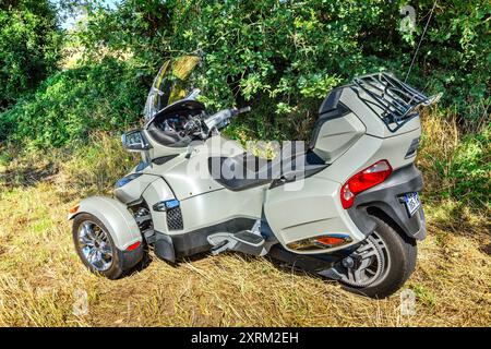 2020 Can-am Spyder Dreirad-Dreirad – Frankreich. Stockfoto