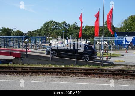 Sylt DDR,20240810, ferieninsel Sylt, Badeferien , Anreise mit dem Autozug *** Sylt DDR,20240810, Urlaubsinsel Sylt, Strandurlaub, Anreise mit dem Autozug Stockfoto