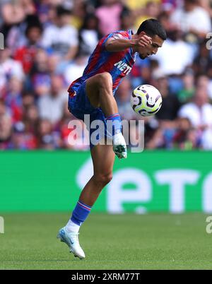 Daniel Munoz aus Crystal Palace in Aktion während des Freundschaftsspiels vor der Saison im Selhurst Park, London. Bilddatum: Sonntag, 11. August 2024. Stockfoto