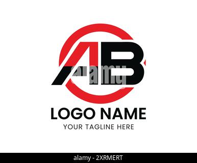 Ab Logo Design Vektor Typografie und Creative Letter Logo Konzept Stock Vektor