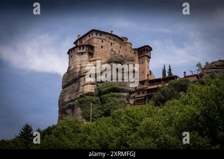Kloster Roussanou in Meteora. Griechenland. Stockfoto