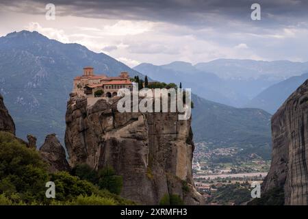 Kloster der Heiligen Dreifaltigkeit in Meteora, Griechenland. Stockfoto