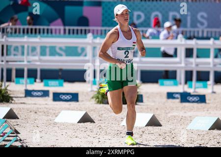 Versailles, Frankreich. August 2024. Michelle Gulyas (HUN), Modern Pentathlon, Frauen-Individuum während der Olympischen Spiele Paris 2024 am 11. August 2024 im Château de Versailles in Versailles, Frankreich - Foto Baptiste Autissier/Panorama/DPPI Media Credit: DPPI Media/Alamy Live News Stockfoto