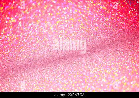 Glitzer Textur abstrakte Pracht Farbe Dekoration Hintergrund helle Brillanz glitzern bunte Design Tapete. Weihnachts- und Neujahrskonzept. Stockfoto