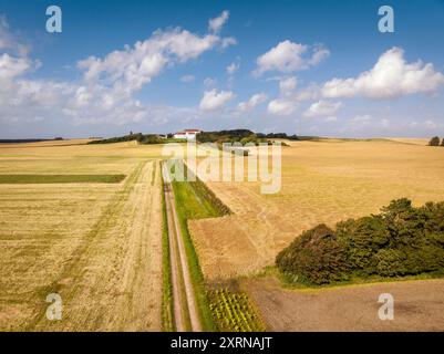 Luftaufnahme der Abtei Børglum in Jütland, Norddänemark Stockfoto