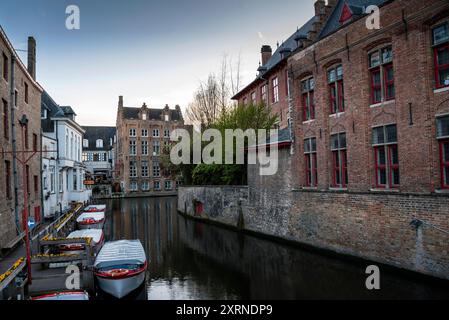 Gotische Backsteinarchitektur in Brügge, Belgien. Stockfoto