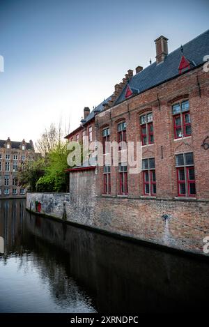 Gotische Backsteinarchitektur in Brügge, Belgien. Stockfoto