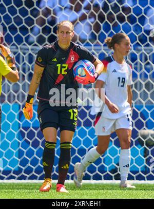 Ann-Katrin Berger, Torhüterin DFB Frauen 12 beim Olympischen Bronzemedaillenspiel DEUTSCHLAND, Spanien. , . In Lyon, Frankreich. Saison 2024/2025 Fotograf: ddp Images/STAR-Images Credit: ddp Media GmbH/Alamy Live News Stockfoto