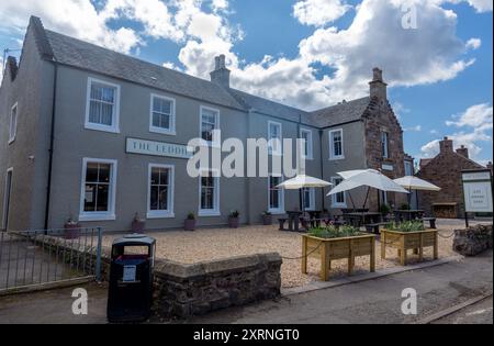 Das Leddie ist ein Boutique-Hotel, das Unterkunft, Mahlzeiten und eine Bar für Getränke bietet und seit dem letzten Jahr in Betrieb ist. Aberlady, East Lothian, Schottland Stockfoto