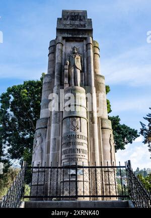 Denkmal im Parque Centro América. Quetzaltenango, Guatemala. Stockfoto