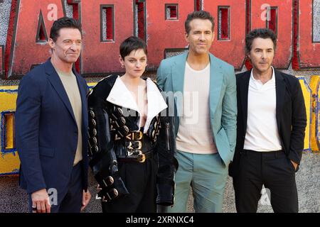 Prominente nehmen am Deadpool & Wolverine Sneak Peek Event im Hammersmith Apollo Teil mit: Hugh Jackman, Emma Corin, Ryan Reynolds, Shawn Levy Wo: London, Großbritannien Wann: 11 Jul 2024 Credit: Phil Lewis/WENN Stockfoto