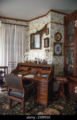 Die Studie in Frederick Douglases Haus in Cedar Hill in Washington DC Stockfoto