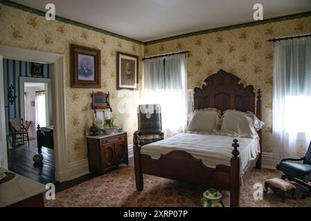 Anna Murray Douglass Schlafzimmer in Frederick Douglases Cedar Hill Haus in Washington DC Stockfoto