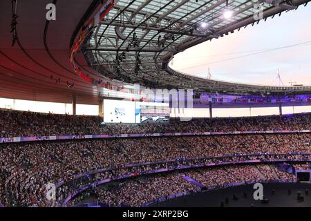 11. August 2024, Paris, Ile-de-France, Frankreich: Abschlusszeremonie der Olympischen Spiele 2024 in Paris im Stade de France in Saint-Denis, Frankreich (Bild: © Mickael Chavet/ZUMA Press Wire) NUR REDAKTIONELLE VERWENDUNG! Nicht für kommerzielle ZWECKE! Stockfoto