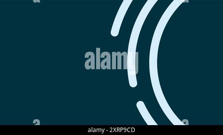 Rundes, rundes Design für Banner im Hintergrund Stock Vektor