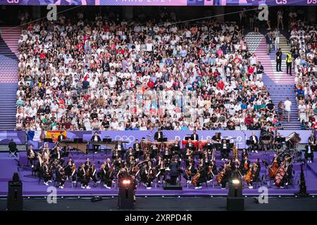 Saint Denis, Frankreich. August 2024. Ambiente, Illustration, Abschlusszeremonie während der Olympischen Spiele 2024 am 11. August 2024 im Stade de France in Saint-Denis bei Paris, Frankreich - Foto Baptiste Autissier/Panorama/DPPI Media Credit: DPPI Media/Alamy Live News Stockfoto