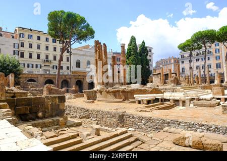 Antike Tempelruinen, Largo di Torre Argentinien, Rom, Italien Stockfoto