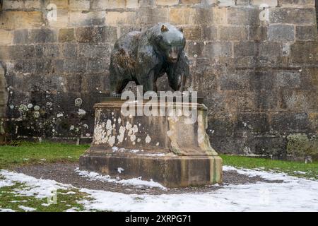 Bärenschlössle Park in Stuttgart, Baden-Württemberg, Deutschland Baden-Württemberg, im Winter Stockfoto