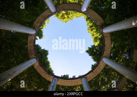 Der Exotische Garten auf dem Gelände der Universität Hohenheim Stuttgart, die Gärten, Deutschland Stockfoto