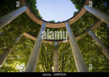 Der Exotische Garten auf dem Gelände der Universität Hohenheim Stuttgart, die Gärten, Deutschland Stockfoto