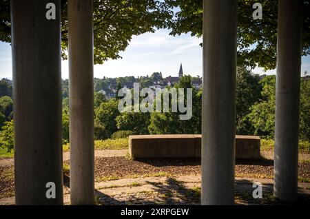 Der Exotische Garten auf dem Gelände der Universität Hohenheim Stuttgart, die Gärten, Deutschland Stockfoto