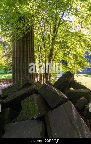 Der Exotische Garten auf dem Gelände der Universität Hohenheim Stuttgart, die Gärten, Deutschland Stockfoto