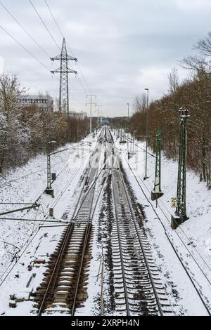 Winter in Böblingen, der Stadt Baden-Württemberg Stockfoto