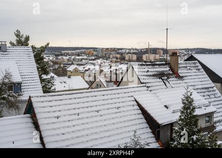 Winter in Böblingen, der Stadt Baden-Württemberg Stockfoto