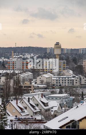 Winter in Böblingen, der Stadt Baden-Württemberg Stockfoto