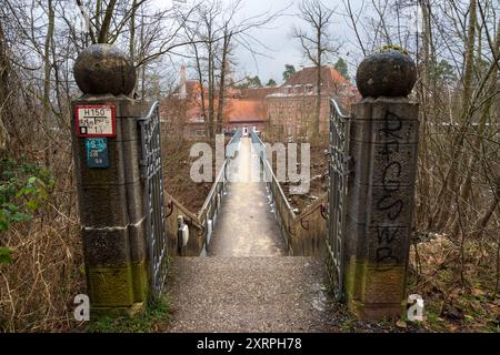 Bärenschlössle Park in Stuttgart, Baden-Württemberg, Deutschland Baden-Württemberg, im Winter Stockfoto