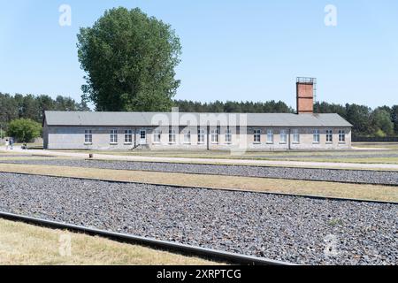 Lagerwäscherei des NS-deutschen Konzentrationslagers Sachsenhausen in Oranienburg, Brandenburg. Establishe Stockfoto