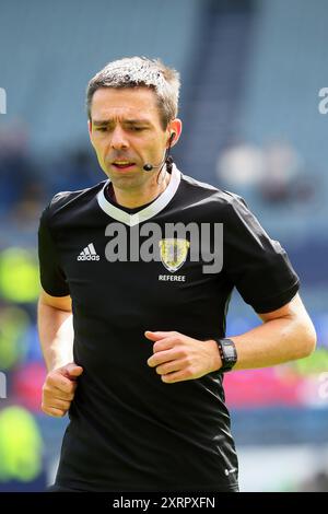 KEVIN CLANCY, professioneller Fußballschiedsrichter, registriert bei der Scottish Football Association, SFA, Schottland, Vereinigtes Königreich Stockfoto