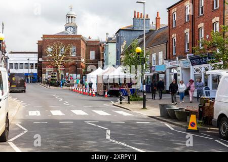 Bridport, Dorset, Großbritannien, England, Marktstadt, Bridport Town, Bridport UK, Bridport Dorset, Town, Street, Road, Dorset UK, Städte, Geschäfte, Einkaufsmöglichkeiten, einkaufen Stockfoto