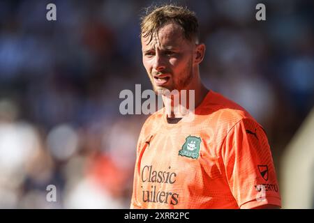 Sheffield, Großbritannien. August 2024. Conor Hazard of Plymouth Argyle während des Sky Bet Championship Matches Sheffield Wednesday vs Plymouth Argyle in Hillsborough, Sheffield, Vereinigtes Königreich, 11. August 2024 (Foto: Mark Cosgrove/News Images) in Sheffield, Vereinigtes Königreich am 11. August 2024. (Foto: Mark Cosgrove/News Images/SIPA USA) Credit: SIPA USA/Alamy Live News Stockfoto