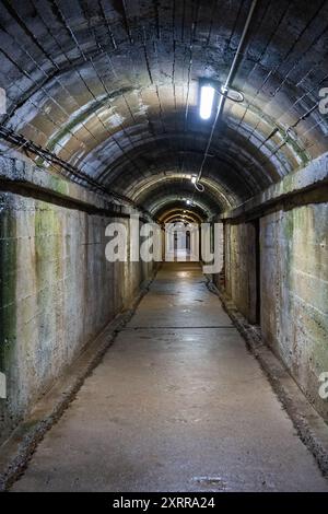 Deutsches Untergrundkrankenhaus, Guernsey, Kanalinseln, Großbritannien Stockfoto