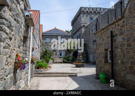 Self Catering Cattges, Herm Island, Guernsey, Channel Islands, UK Stock Photo