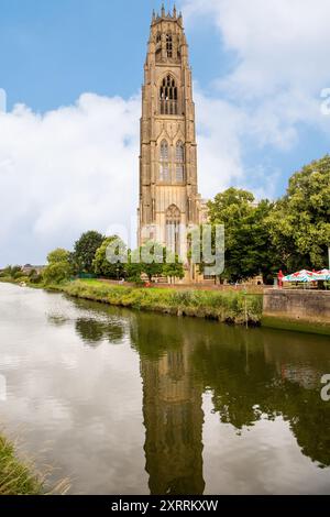 St Botolph’s Church ist die anglikanische Pfarrkirche in Boston, Lincolnshire, England. Sie wird seit ihrer Errichtung als Boston Stump bezeichnet Stockfoto