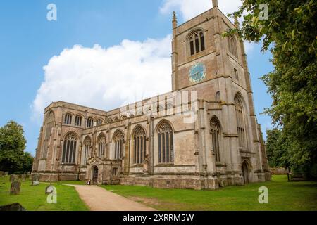 Holy Trinity Collegiate Church im Dorf Lincolnshire in Tattershall England Großbritannien Stockfoto