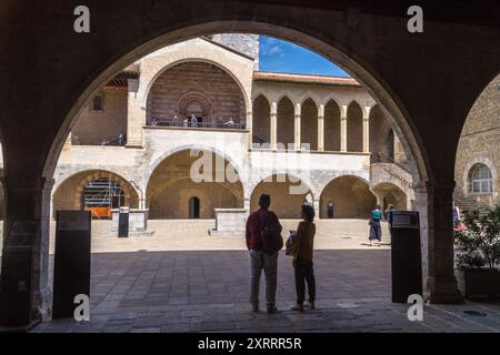 Palast der Könige von Mallorca, Perpignan, Pyrénées Orientales, Occitanie, Frankreich Stockfoto