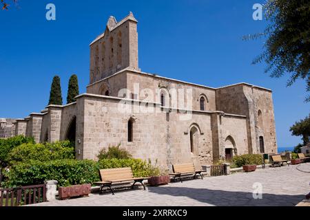 Historische Abtei / Kyrenia, Nordzypern - Bellapais Abbey, Kral IV. Hugh Stockfoto