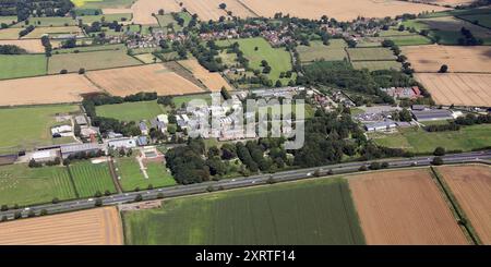 Luftaufnahme des Askham Bryan College in der Nähe von York Stockfoto