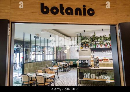 Barcelona Spanien, Katalonien Catalunya, Hotel Acta City 47 Actahotels, Carrer de Nicaragua, Sants-Montjuic, Inneneingang, Botanisches Restaurant, leer Stockfoto
