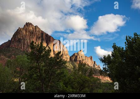 Blick auf die Bergrücken im Zion National Park, Utah, USA. Stockfoto