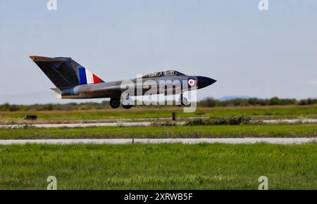 Gloster Javelin hebt ab Stockfoto